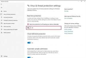 Matikan Antivirus Windows Defender