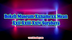 Bokeh Museum Xxnamexx Mean Xxii Xxiii Xxiv Surabaya